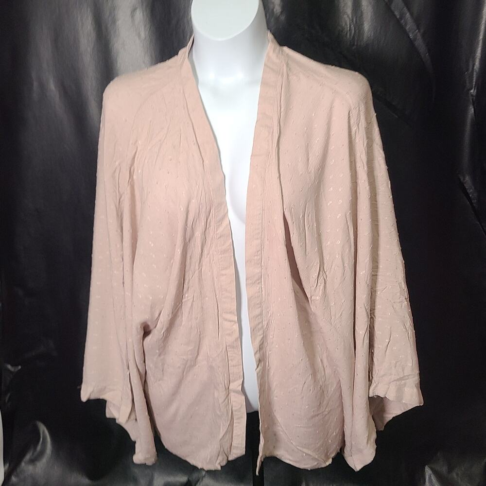 Sundance Lilac open-front kimono sleeve cardigan size large